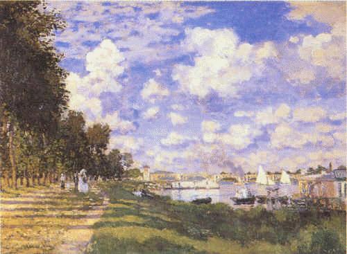 Claude Monet Port in Argenteuil oil painting picture